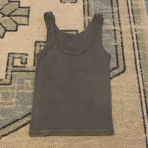 brandy melville grey ribbed tank